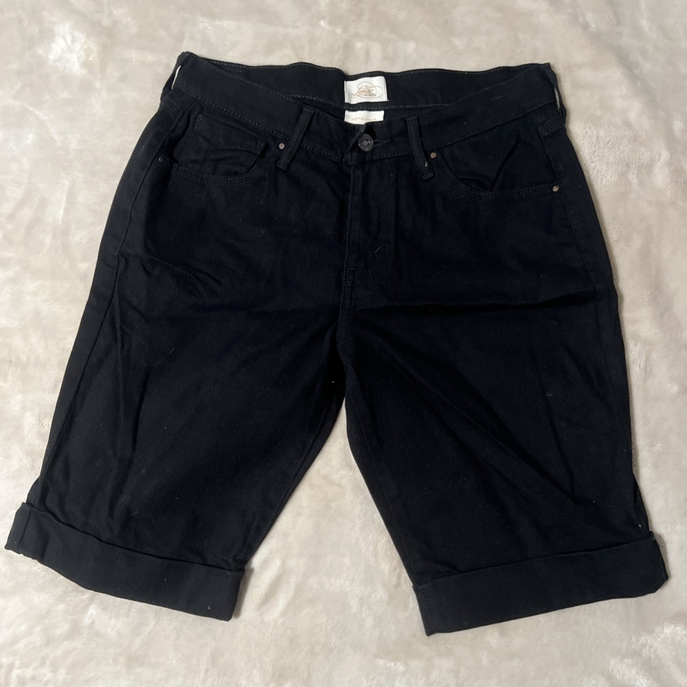 Levi's 515 Classic Bermuda Shorts Women's 6 Denim Stretch Jean Jorts 10" Inseam